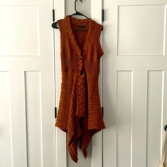 BCBGMaxAzria | Sweaters | Bcbg Max Azria Asymmetrical Sleeveless Sweater Burnt Orange Size Medium | Poshmark BCBGMaxAzria | Sweaters | Bcbg Max Azria Asymmetrical Sleeveless Sweater Burnt Orange Size Medium | Poshmark